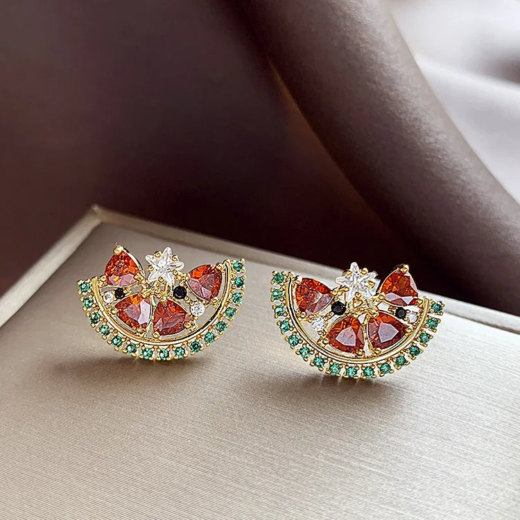 Boucles d'oreilles Pastèque / Palestine