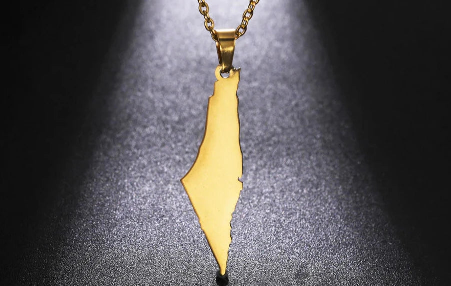 Collier carte Palestine