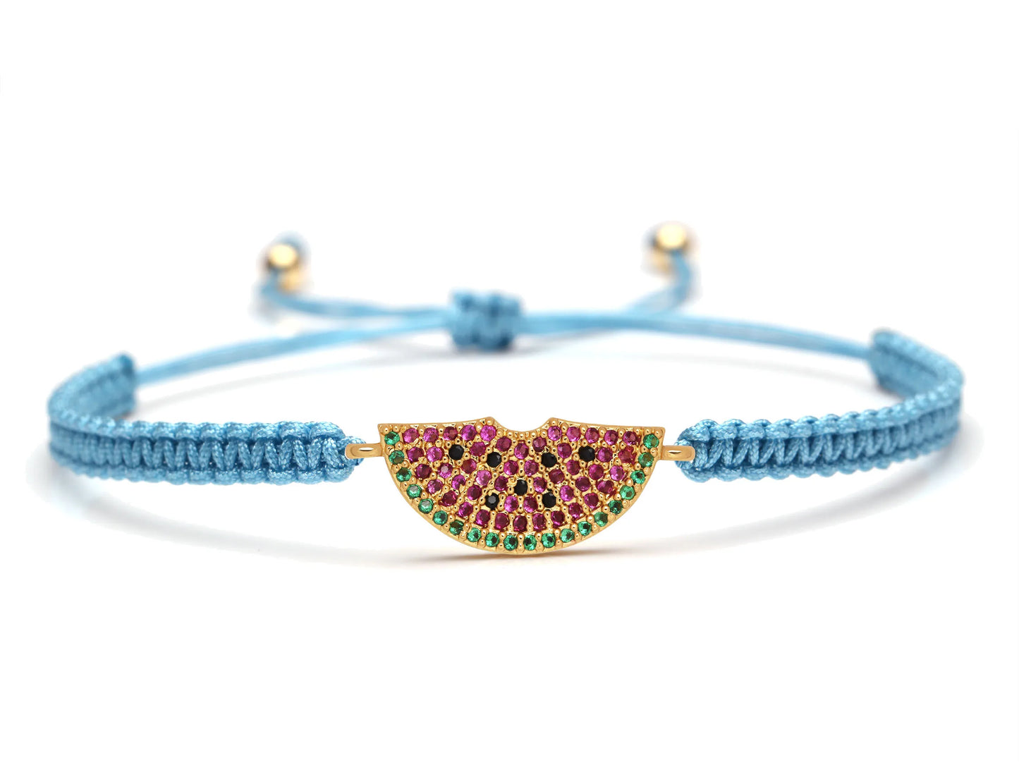 Bracelet en tissu Pastèque