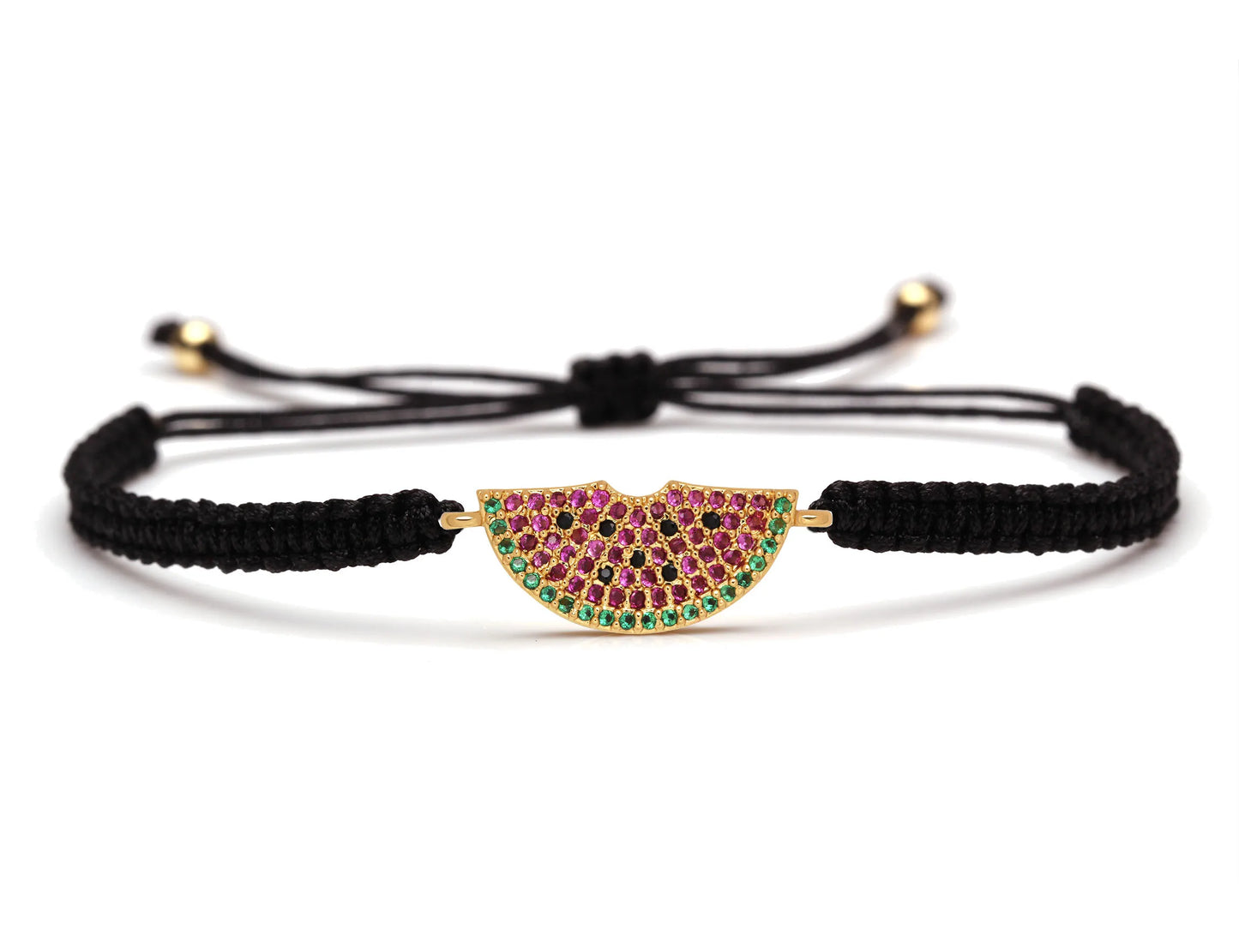 Bracelet en tissu Pastèque