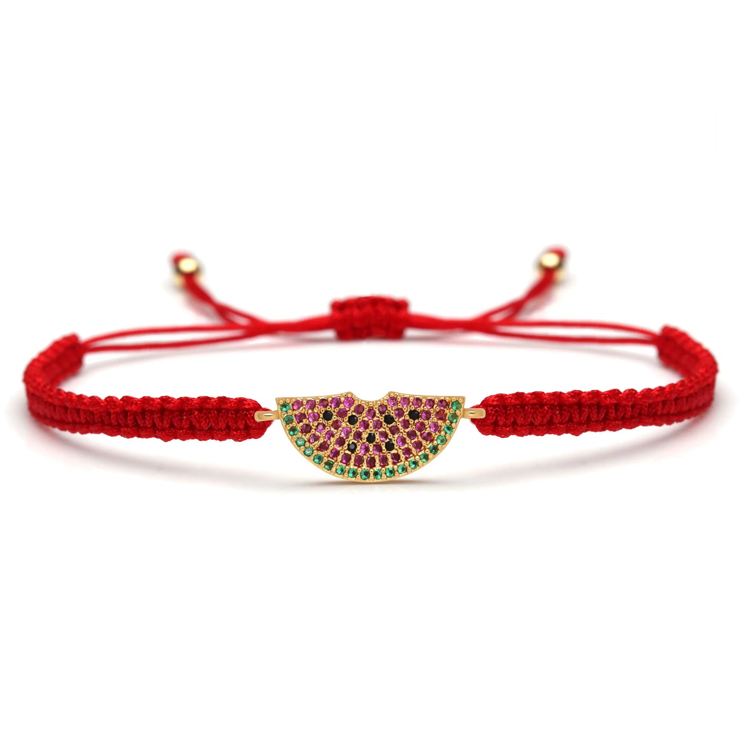 Bracelet en tissu Pastèque