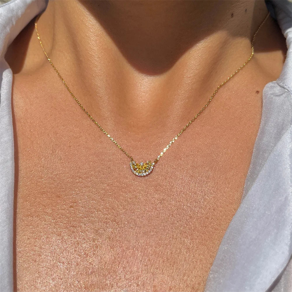 Collier pendentif Pastèque