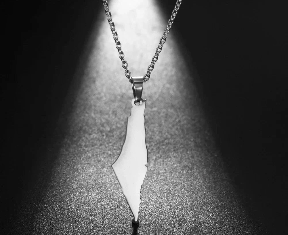 Collier carte Palestine