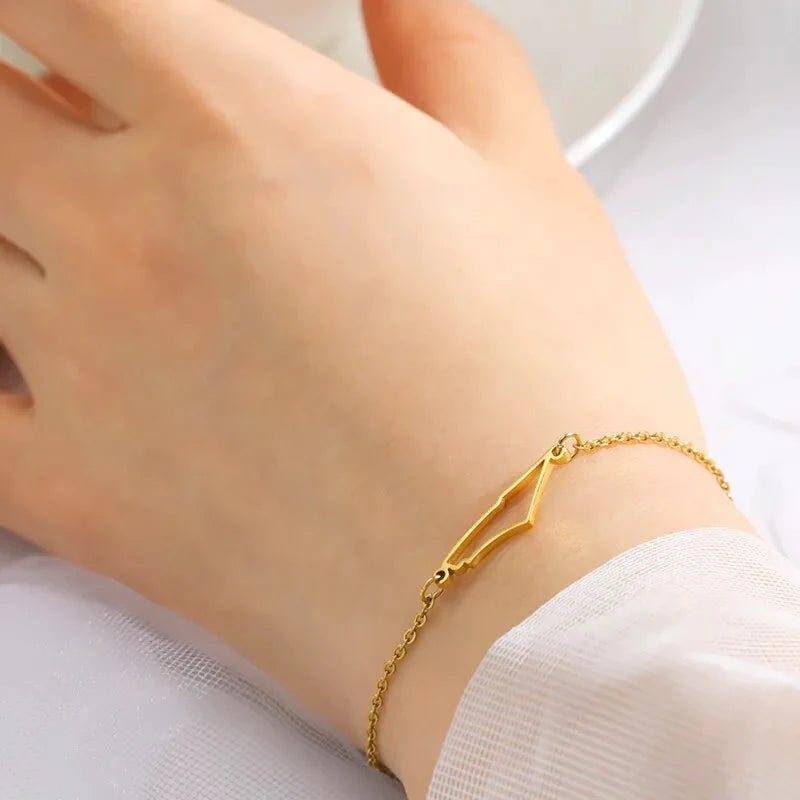 Bracelet carte Palestine géométrique