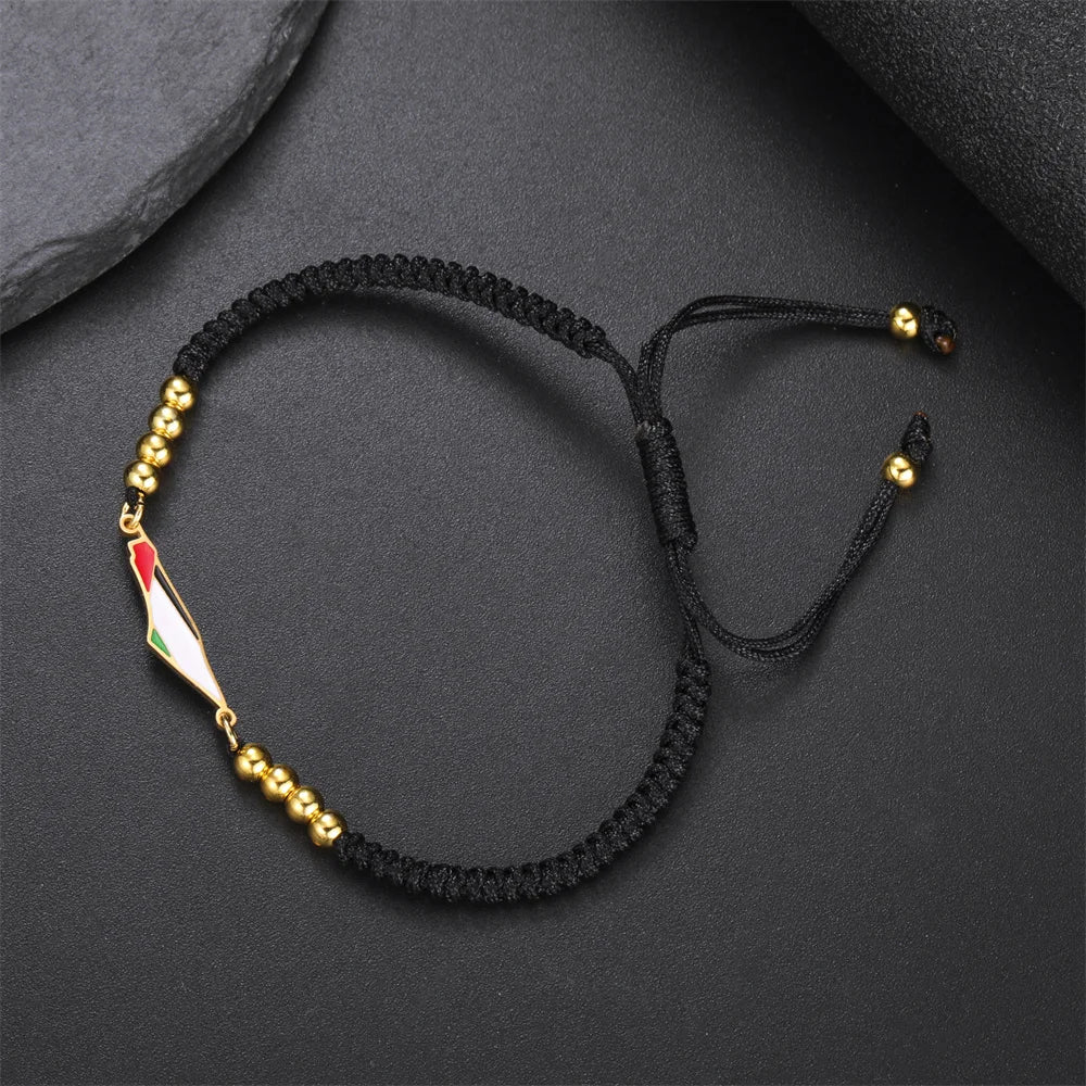 Bracelet Palestine corde tressé