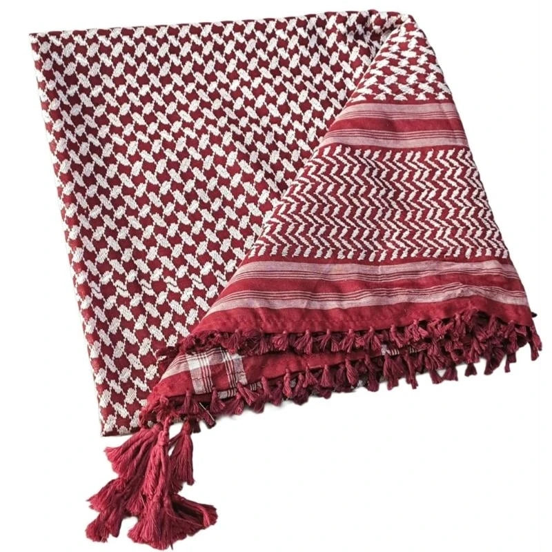 Keffiyeh Rouge Bordeaux