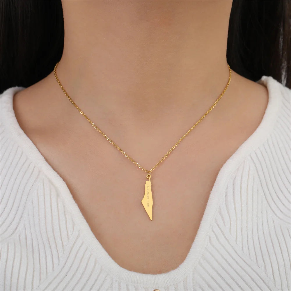 Collier pendentif Palestine