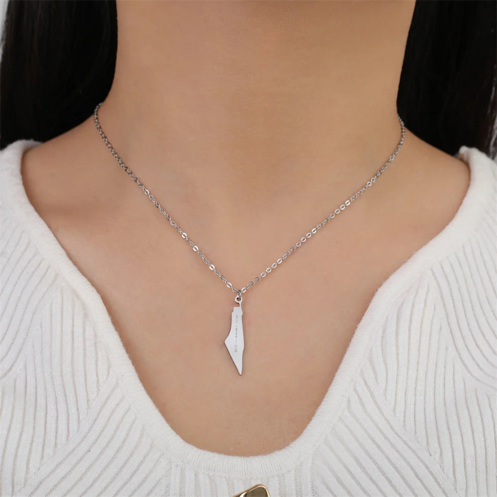 Collier pendentif Palestine