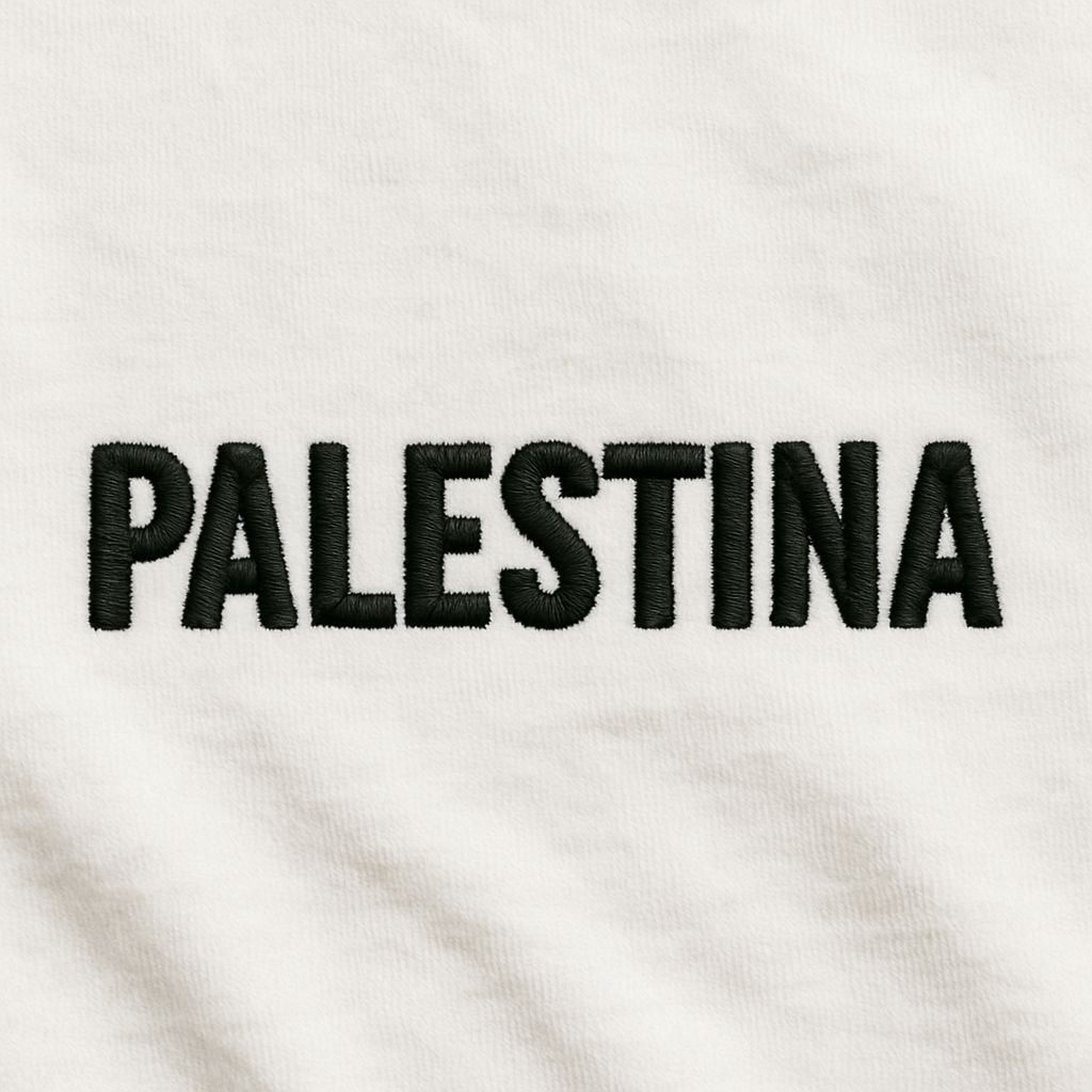 T-shirt oversize Brodé “PALESTINA” – Prévente