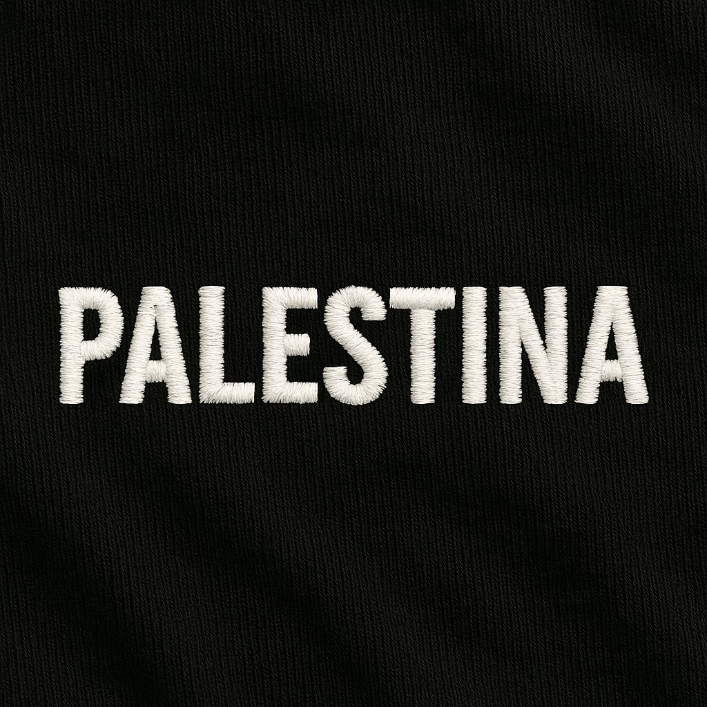 T-shirt oversize Brodé “PALESTINA” – Prévente