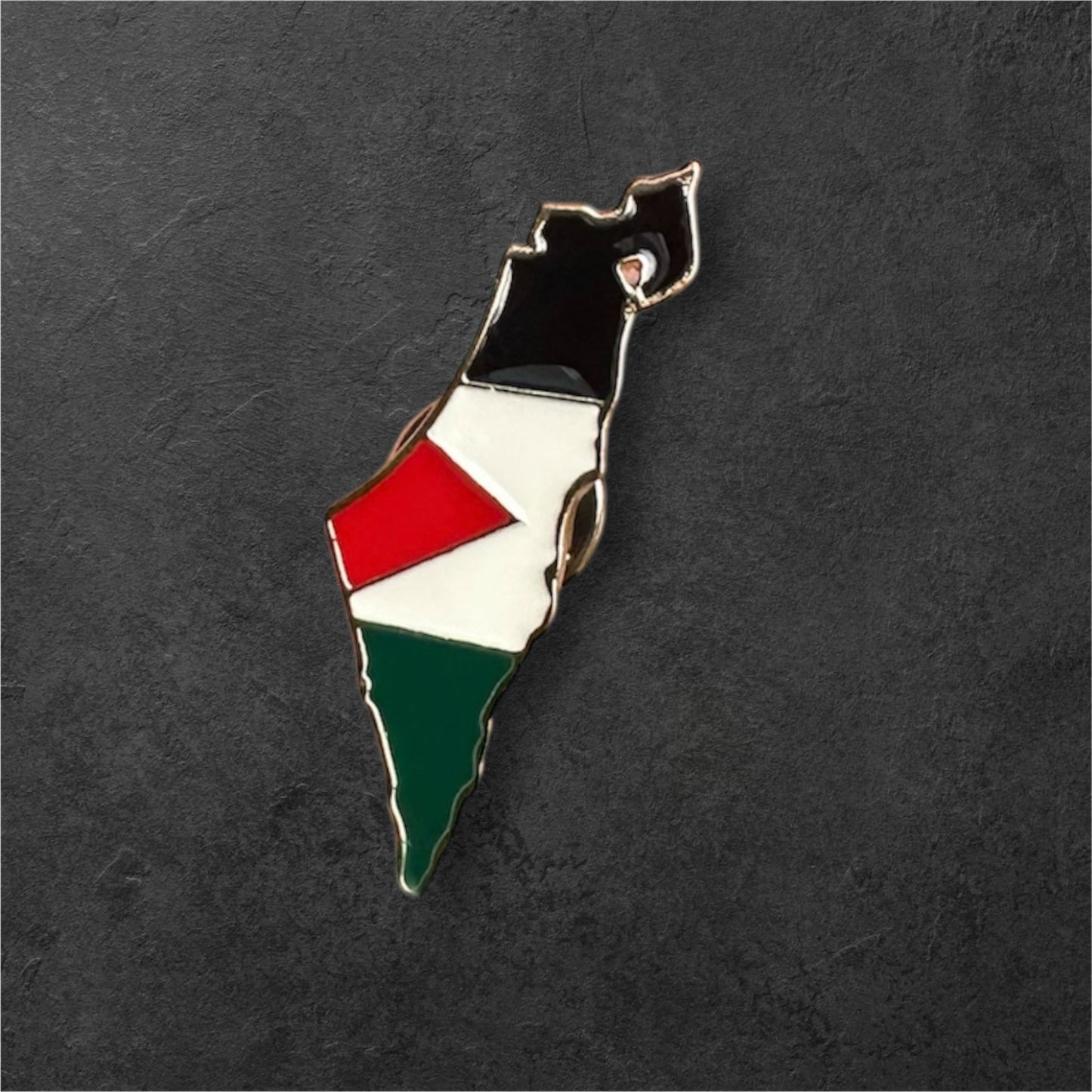 Pin's carte et drapeau Palestine