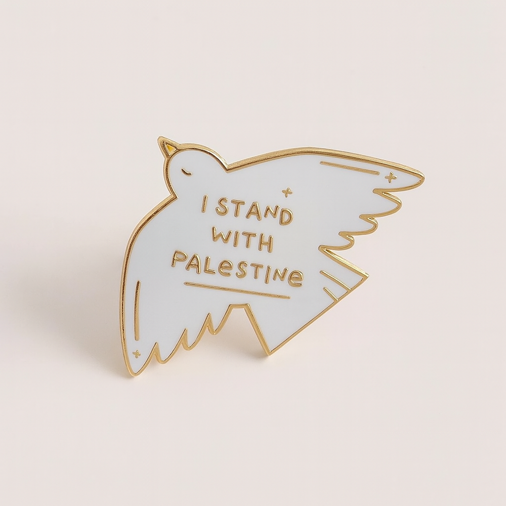Pin's colombe "I Stand With Palestine"
