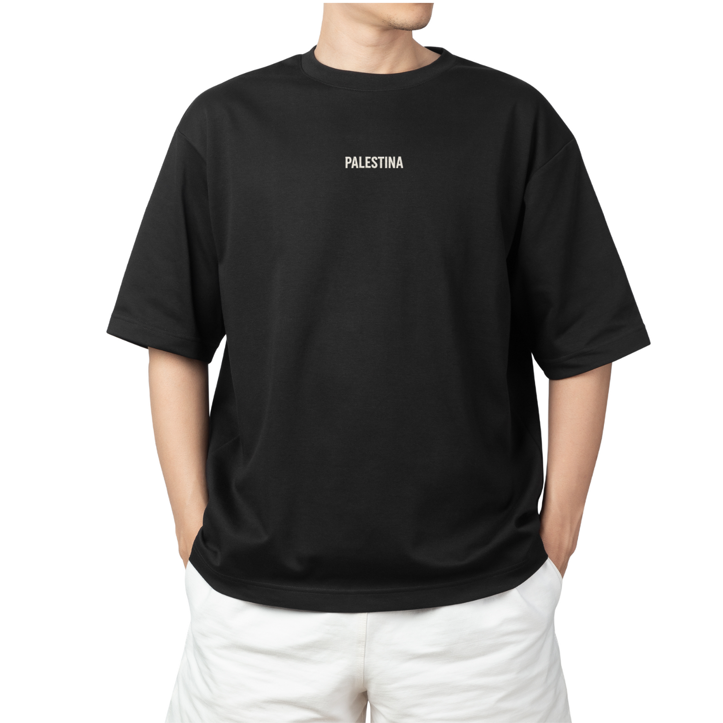 T-shirt oversize Brodé “PALESTINA” – Prévente
