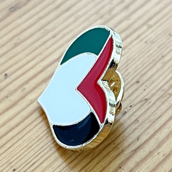 Pin's "Cœur drapeau Palestine"