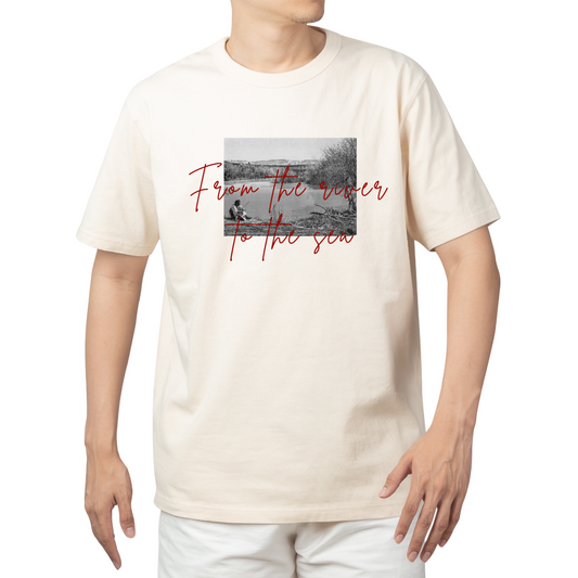 T-shirt oversize Jourdain 1890 "From the River to the Sea" – Prévente