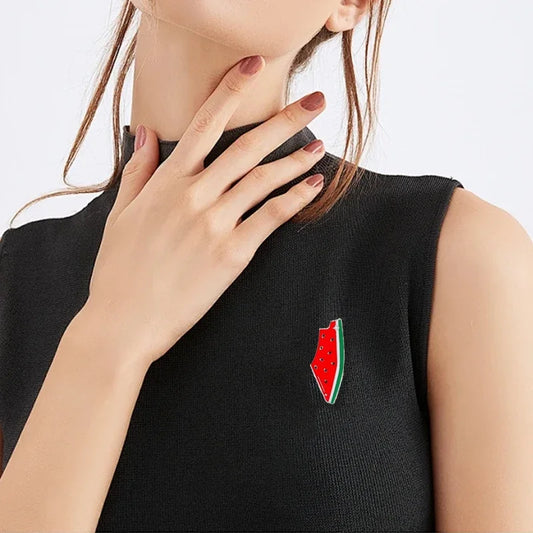 Pin's pastèque carte palestine
