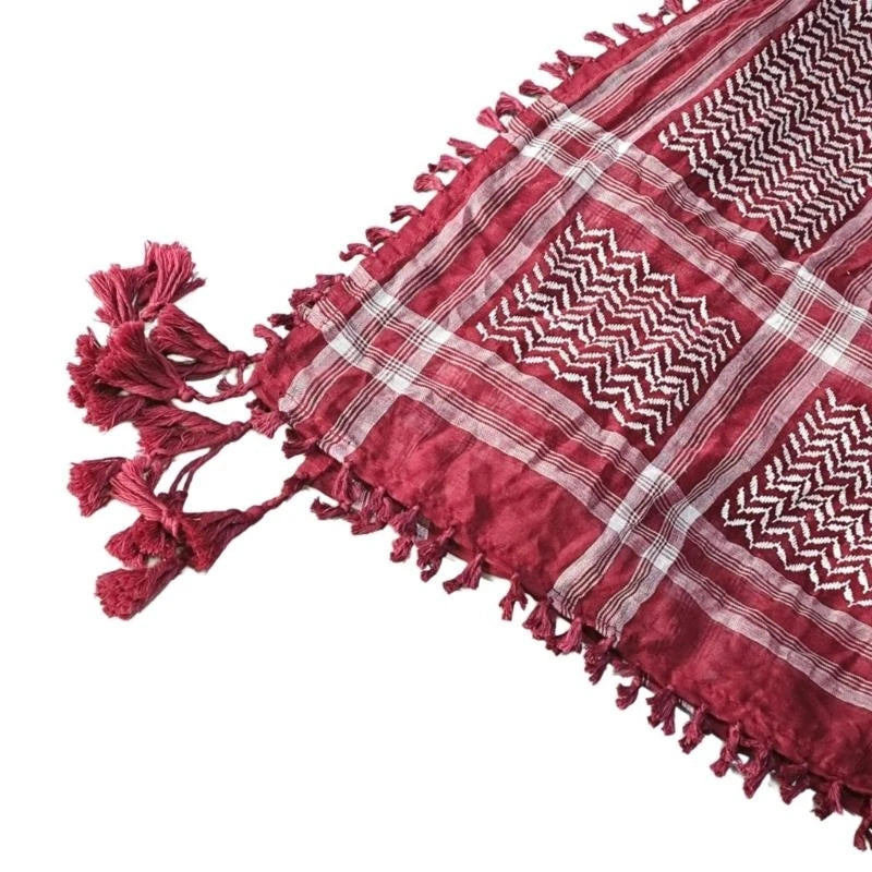 Keffiyeh Rouge Bordeaux
