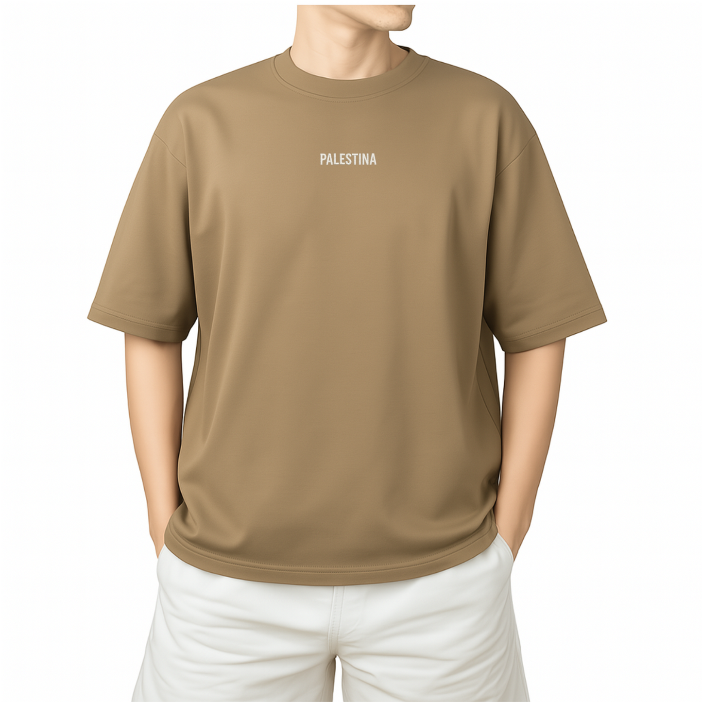 T-shirt oversize Brodé “PALESTINA” – Prévente