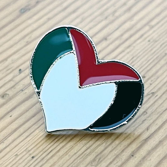 Pin's "Cœur drapeau Palestine"